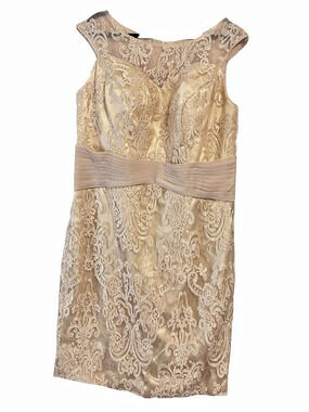 Dress Gold Lace with rhinestones NWT